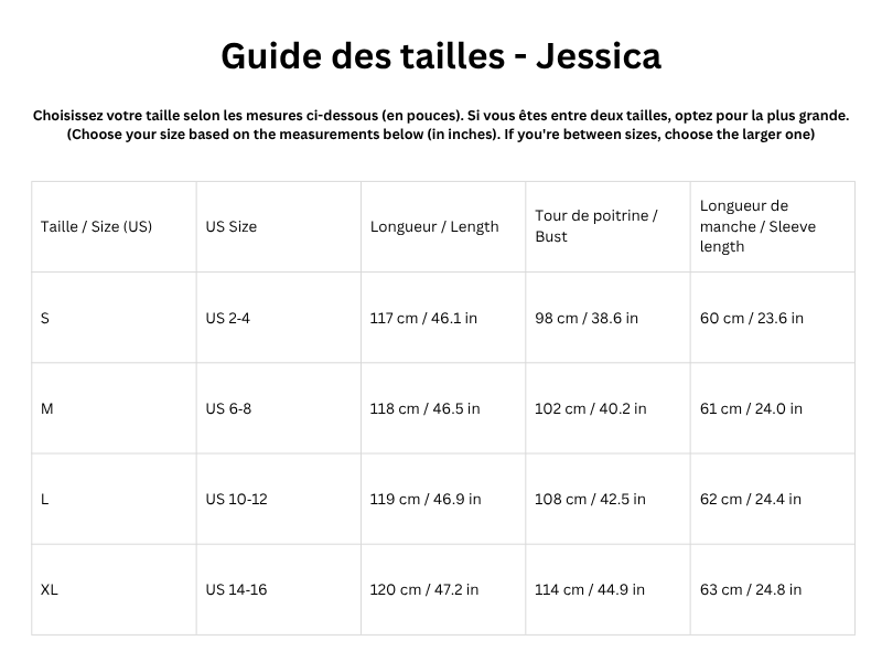 Guide des tailles