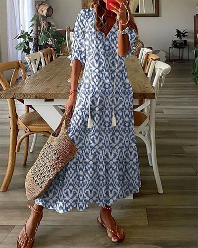 Sierra – Robe Bohème Flatteuse avec Couverture du Ventre