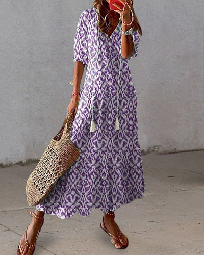 Sierra – Robe Bohème Flatteuse avec Couverture du Ventre