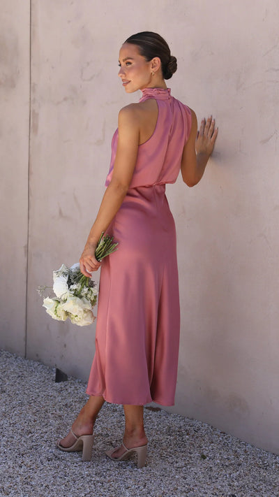 Benthe – Robe Midi Épaules Dénudées