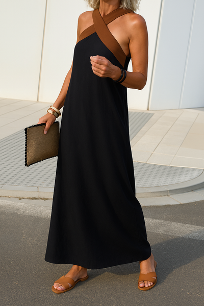 Bianca – Robe élégante à décolleté croisé