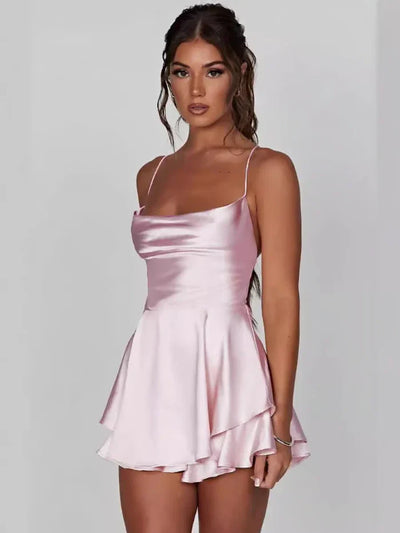 Alizée - Robe Unie Dos Nu à Bretelles