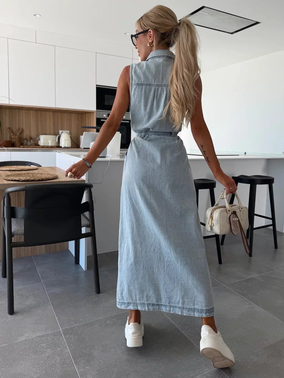 Juliette – Robe Longue en Jean