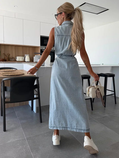 Juliette – Robe Longue en Jean