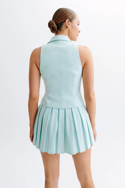 Mura – Ensemble Tailleur Structuré avec Gilet et Jupe