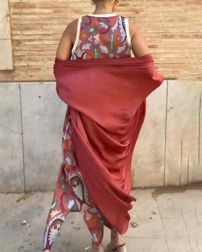 Bella - Ensemble deux pièces imprimé au style urbain