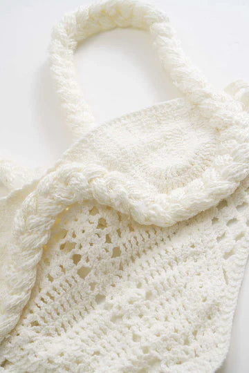 Maude - jupe longue en crochet à fente