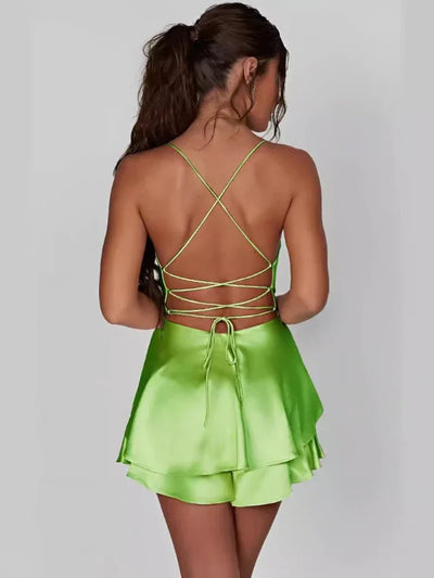 Alizée - Robe Unie Dos Nu à Bretelles