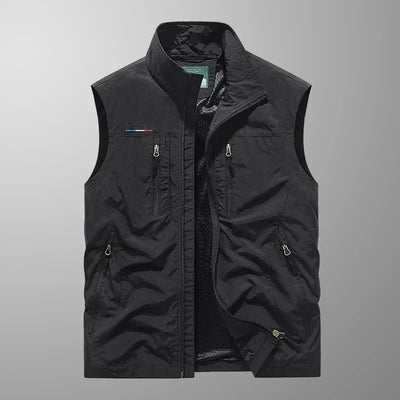 Tauno – Gilet cargo multifonctions pour homme