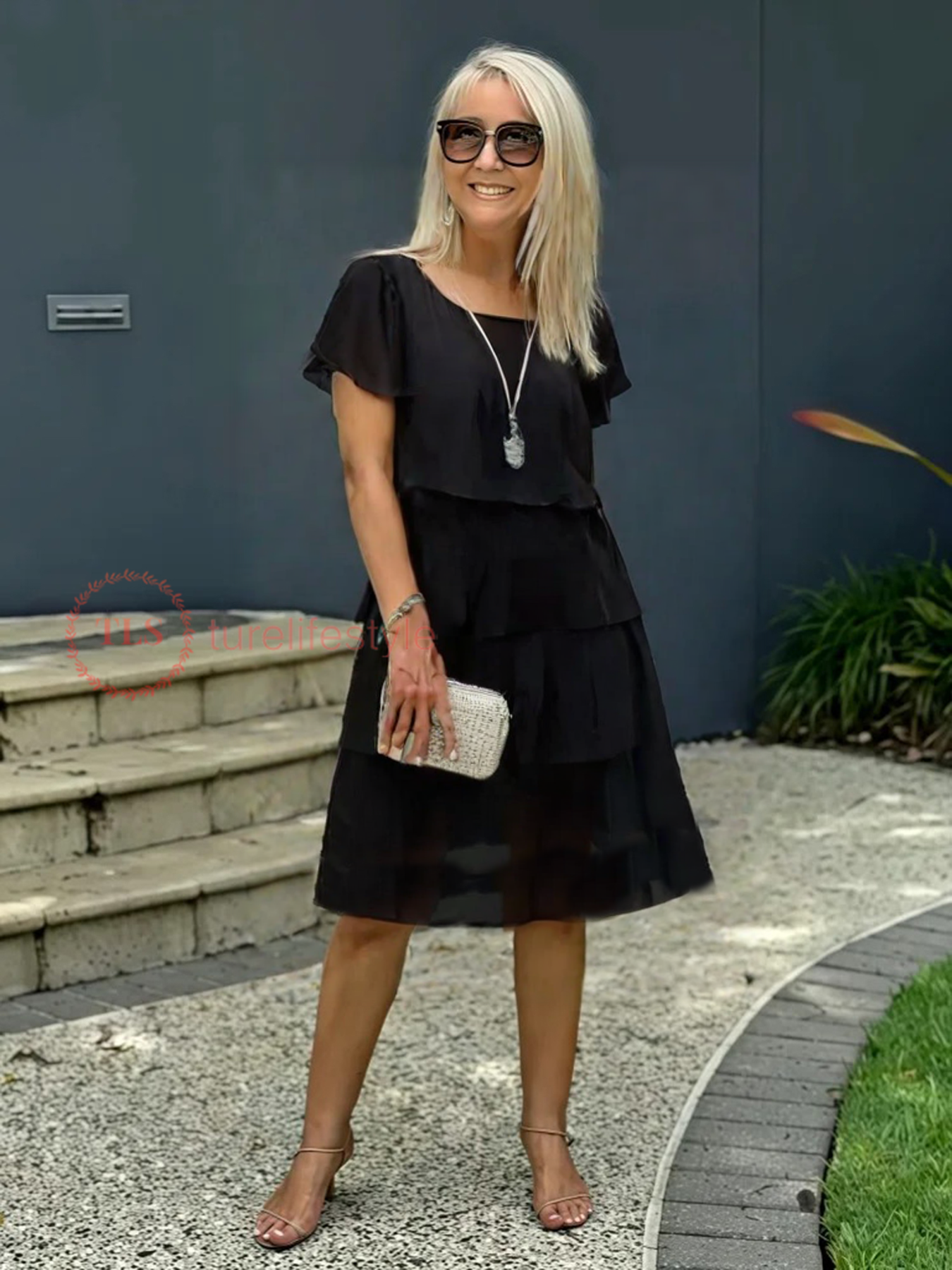 Josée – Robe fluide en chiffon