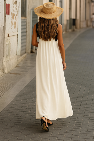 Bianca – Robe élégante à décolleté croisé