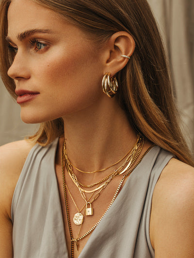 Double Trouble – Collier double chaîne élégant