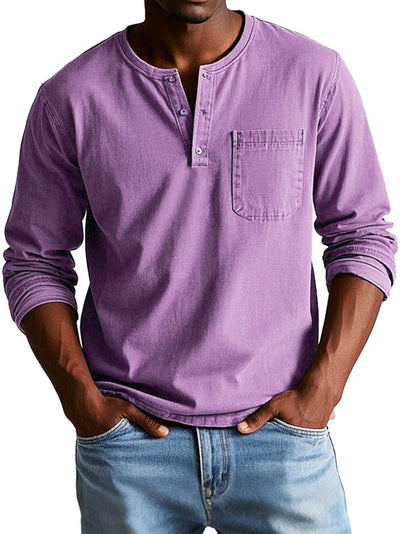 Thomas - Chemise vintage à manches longues