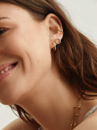Crystalized Shine 16 mm – Créoles scintillantes