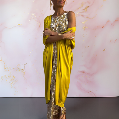 Melanie - Robe Élégante avec Gilet Assorti