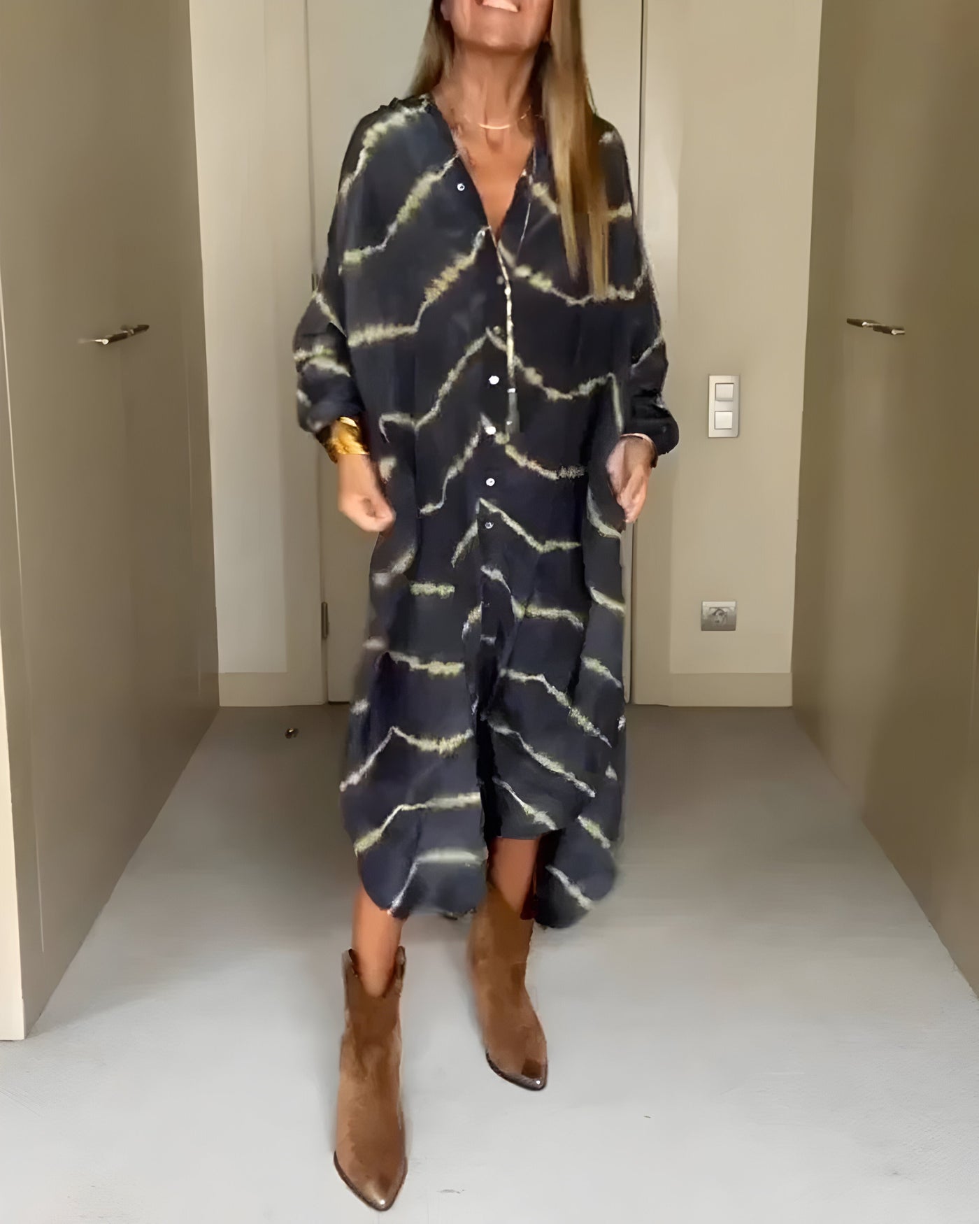 Julia – Robe Maxi Bohème à Rayures