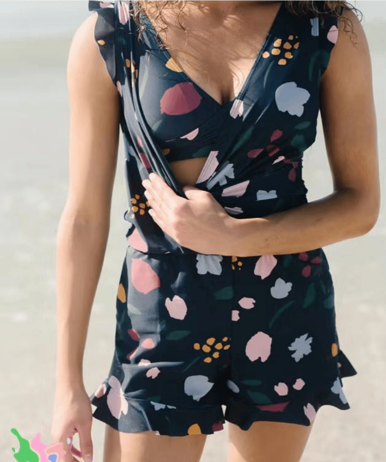 Lucia – Maillot de bain à volants avec soutien-gorge intégré