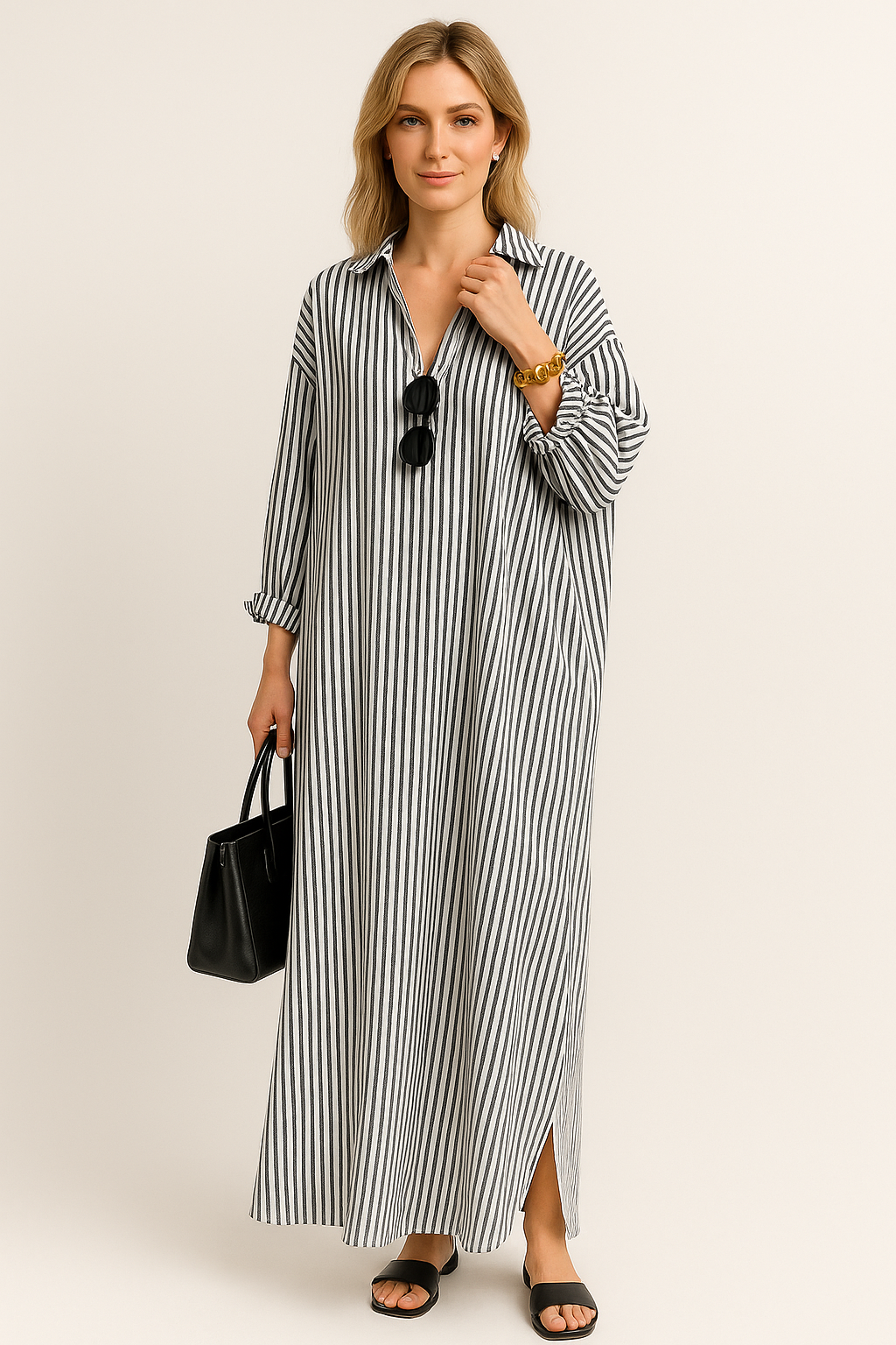 Pierrette - Robe chemise légèrement oversize