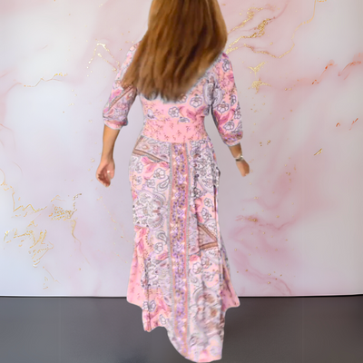 Claudia – Robe d’été élégante à col en V