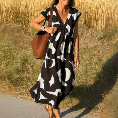 Valérie – Robe à boucles en V