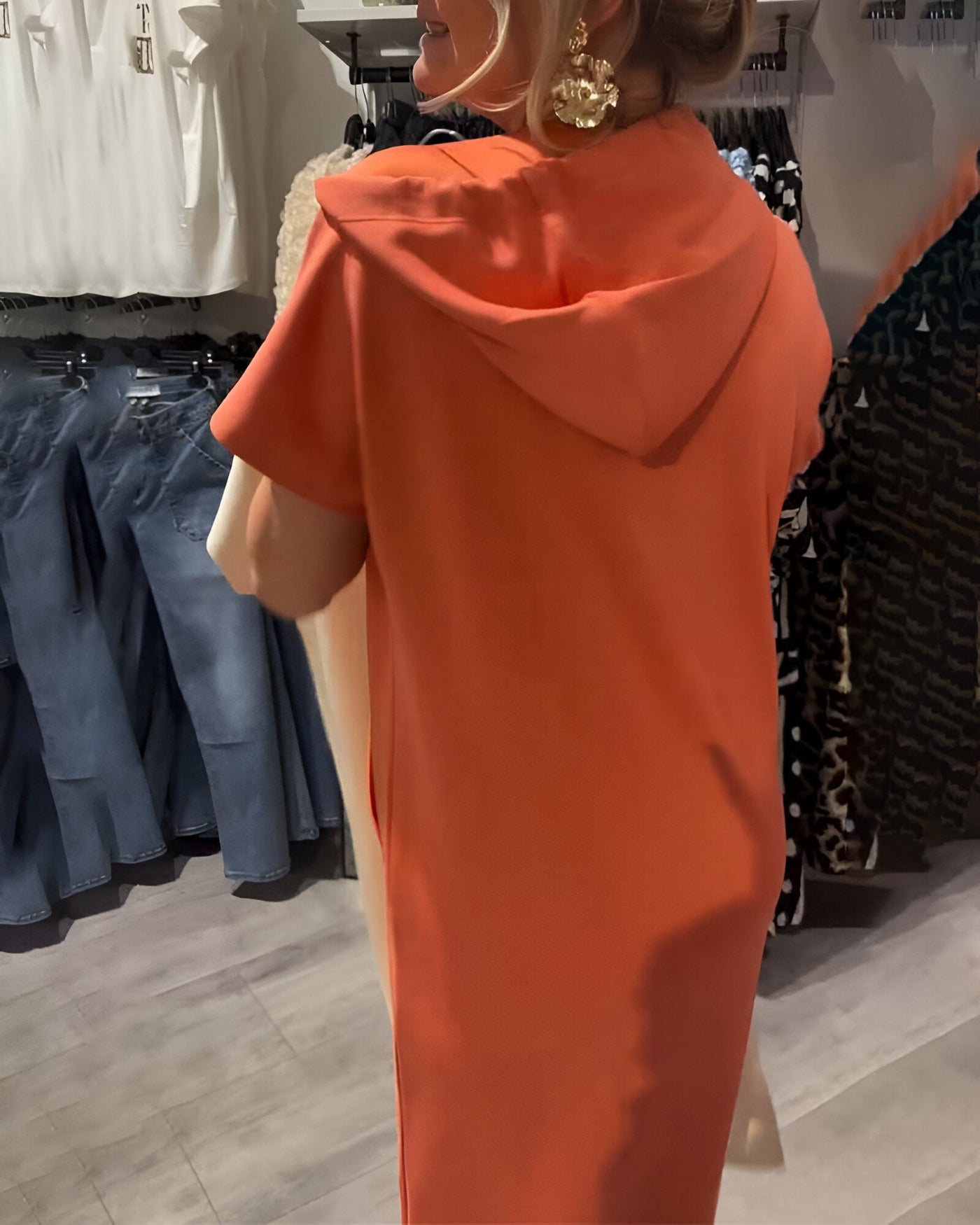 Inge – Robe à capuchon décontractée
