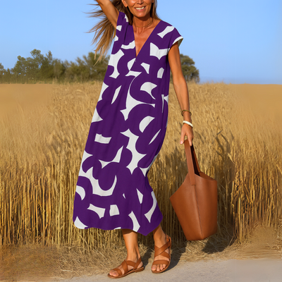 Valérie – Robe à boucles en V