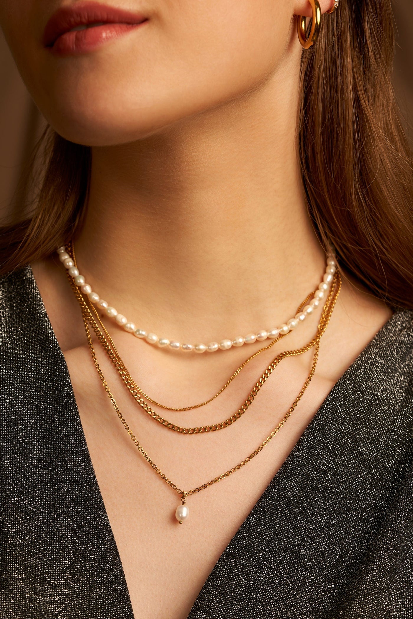 Double Trouble – Collier double chaîne élégant