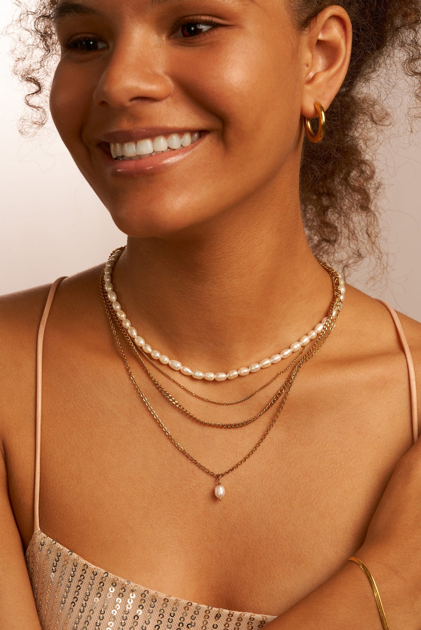 Double Trouble – Collier double chaîne élégant