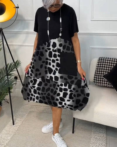 Lina – Robe d’Été Légère à Encolure Ronde
