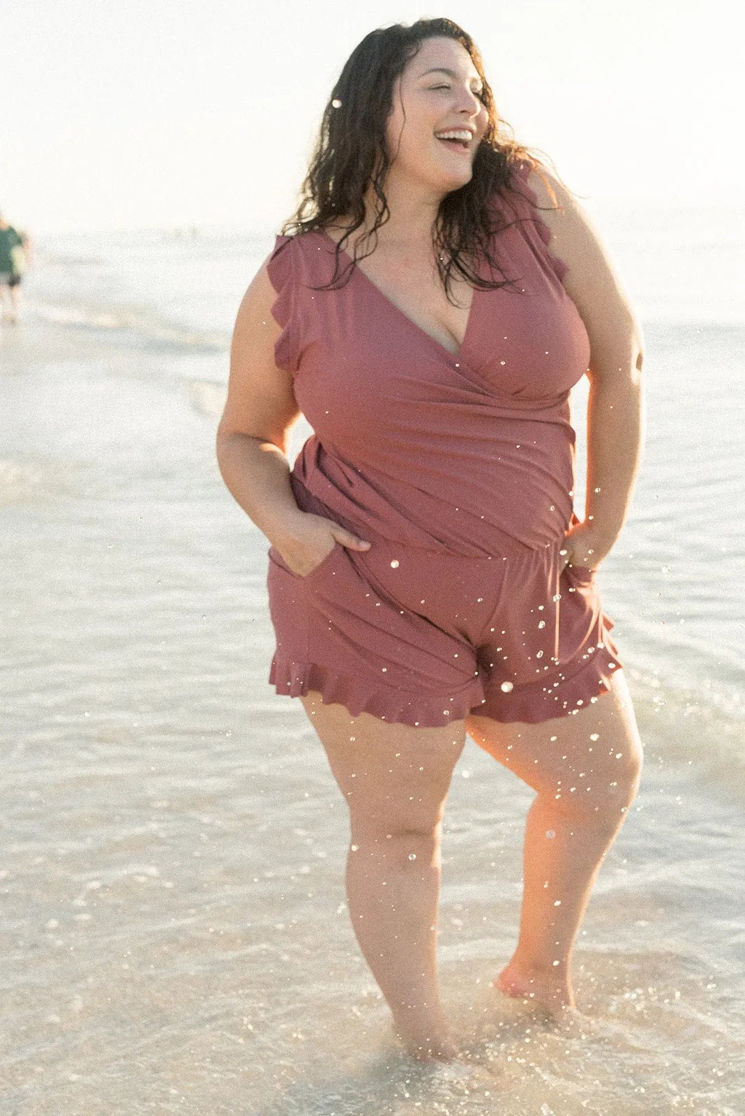 Lucia – Maillot de bain à volants avec soutien-gorge intégré