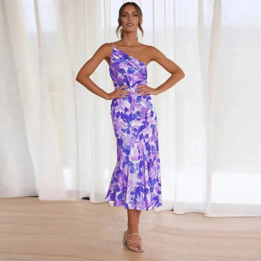 Eliza – Robe à bretelle unique