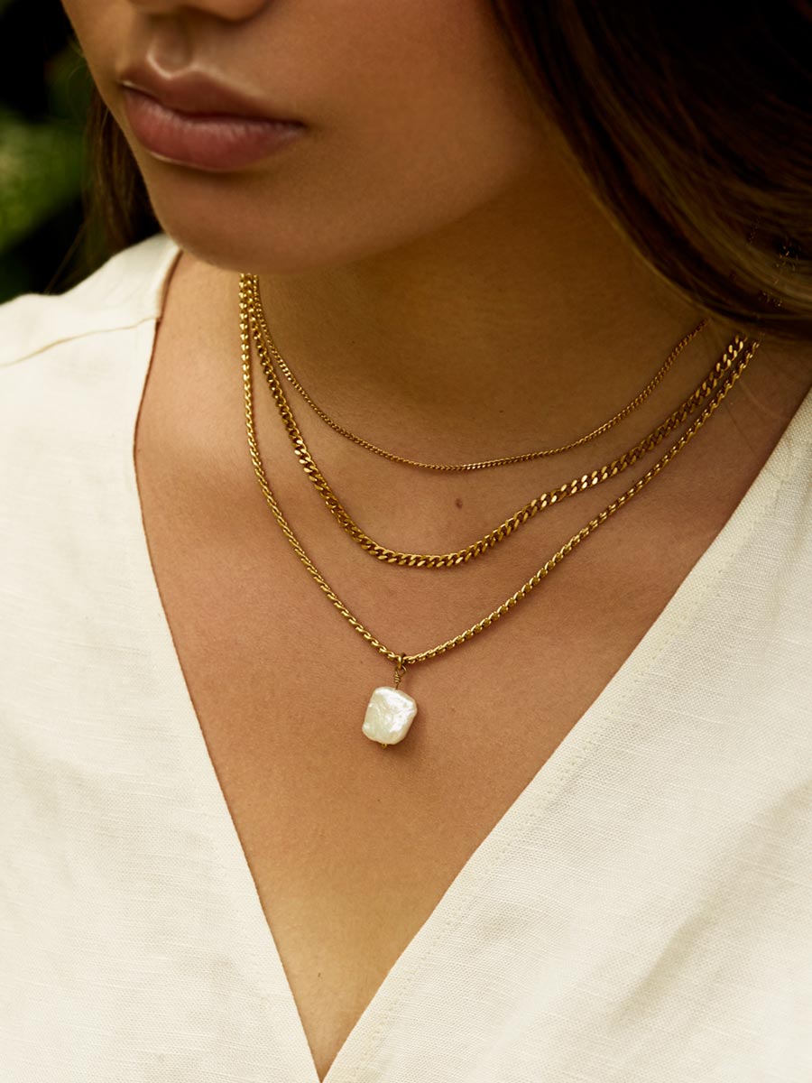 Double Trouble – Collier double chaîne élégant