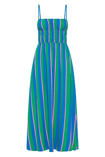 Gigi - Robe rayée Peppermint fraîche et flatteuse
