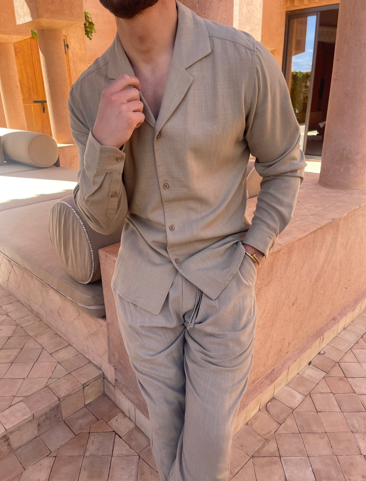 Tim – Ensemble estival en lin pour homme