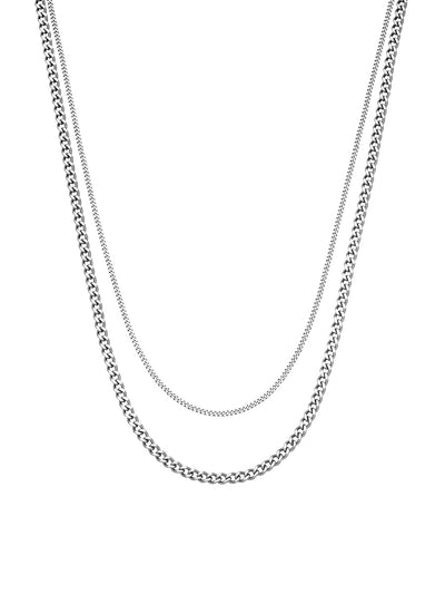 Double Trouble – Collier double chaîne élégant