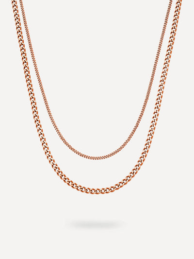Double Trouble – Collier double chaîne élégant