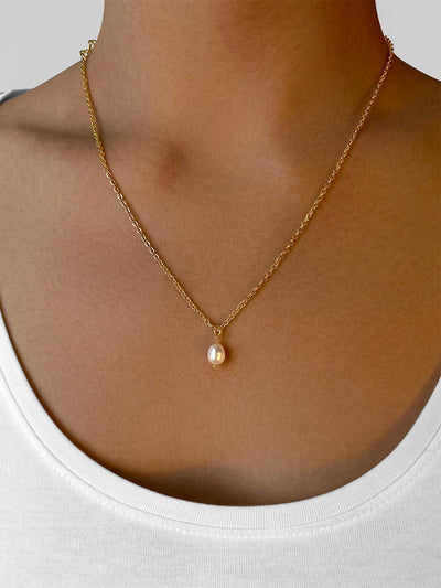 Simple Pearl Pendant – Collier avec Pendentif Perle