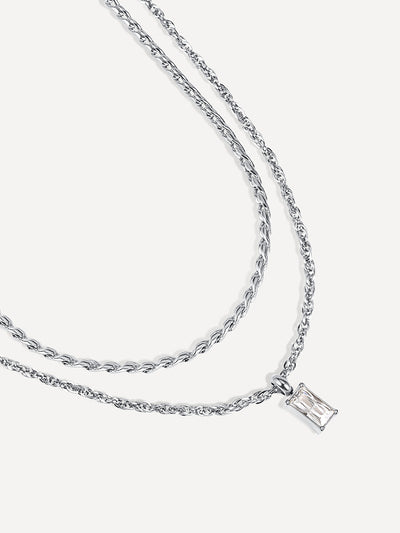 Éclat de Rêve - Collier fin à pendentif inspirant