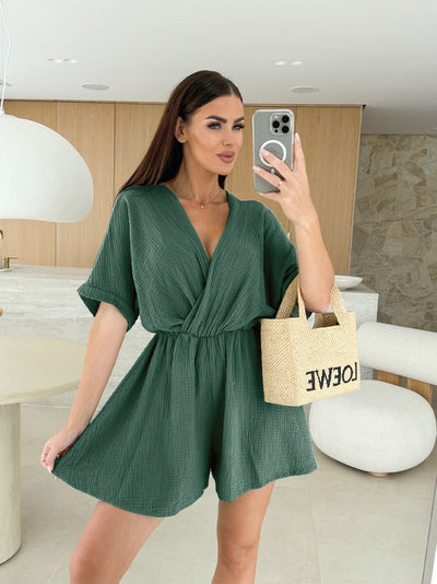 Mali – Combinaison-robe fluide à effet jupe