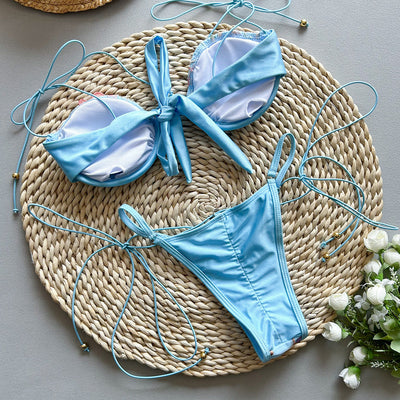 Novalee - Maillot brodé fendu