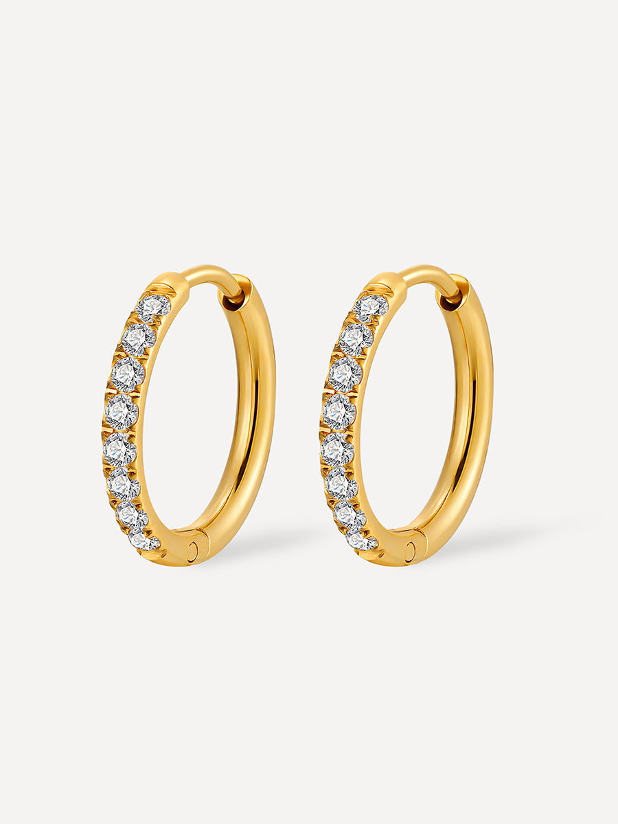 Crystalized Shine 16 mm – Créoles scintillantes