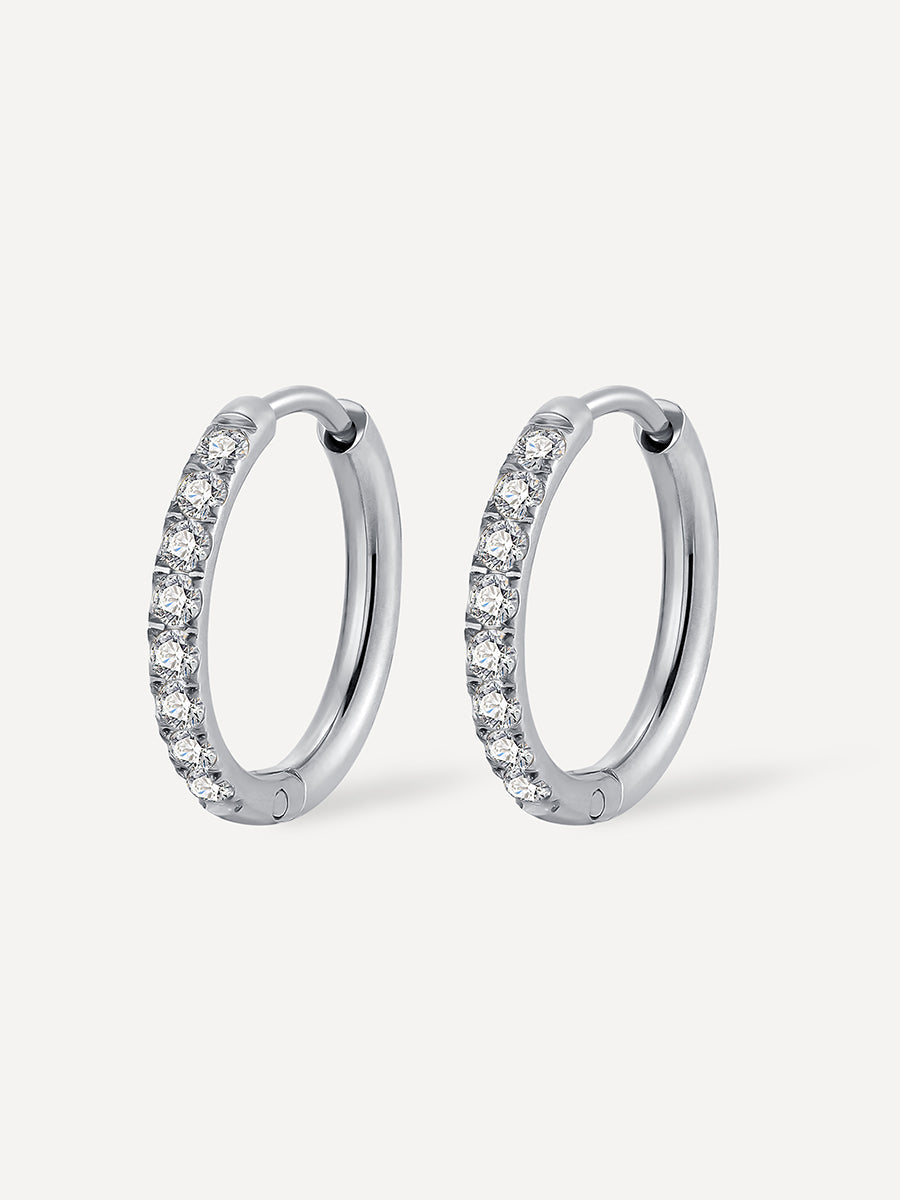 Crystalized Shine 16 mm – Créoles scintillantes