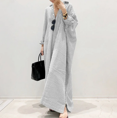 Pierrette - Robe chemise légèrement oversize