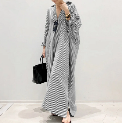 Pierrette - Robe chemise légèrement oversize