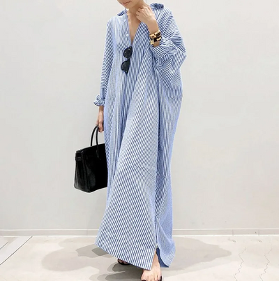 Pierrette - Robe chemise légèrement oversize