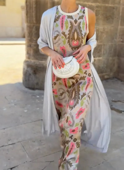 Bella - Ensemble deux pièces imprimé au style urbain