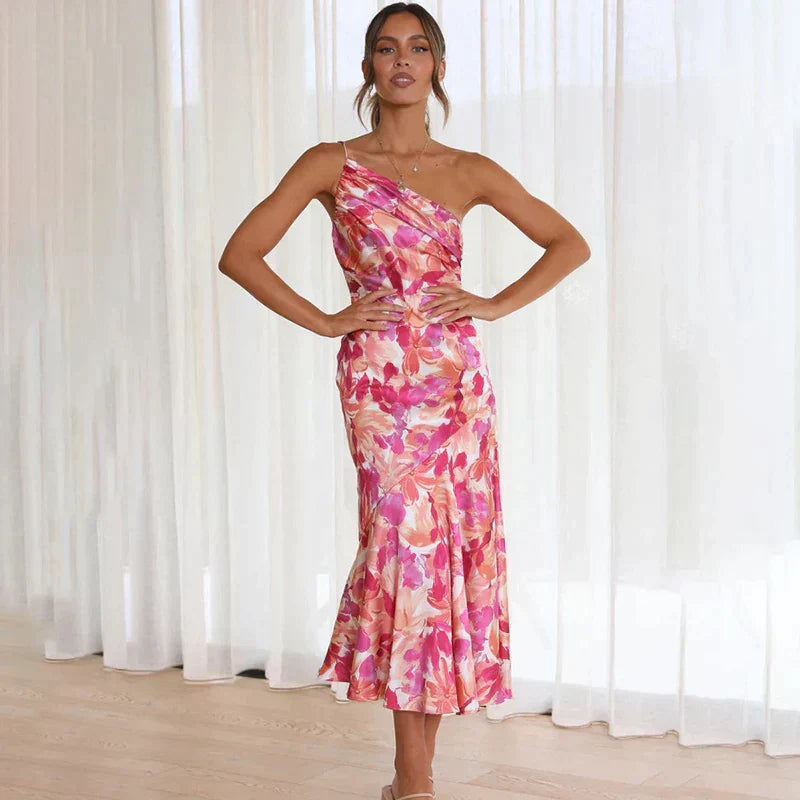 Eliza – Robe à bretelle unique