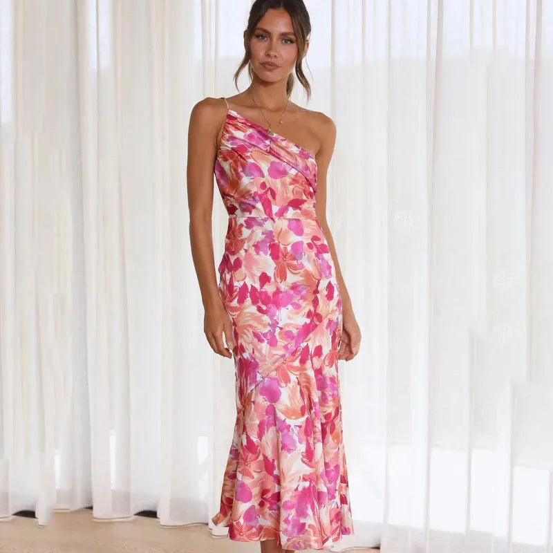 Eliza – Robe à bretelle unique