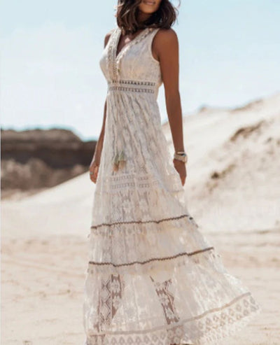 Nina - Robe Bohémienne de Luxe