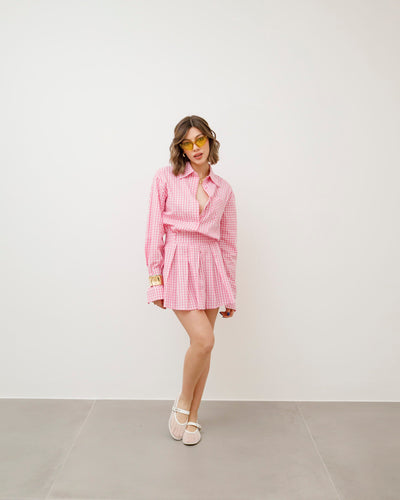 Anna - Robe Chemise à Carreaux